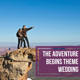 Invitation Alors L'Aventure Commence Rustic Mountain Mariage 