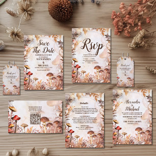 Cartons Réponse Toadstool champignon Mariage forestier enchanté