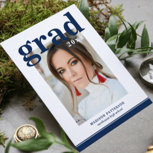 Foto Graduation Party Elegant Modern Script Tas