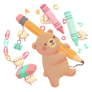 Sweet Dreams: Beer & Honing Illustratie Bedankkaart