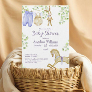 Invitation Baby shower d'invitation avec des designs charmant