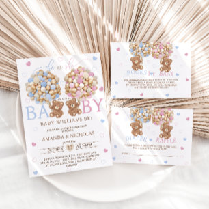 Invitation Révélation nounours du genre