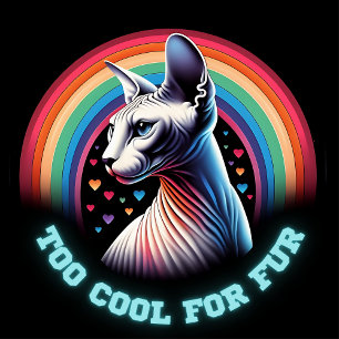 Sphynx Cat Mur Horloge Trop Cool Drôle Dit