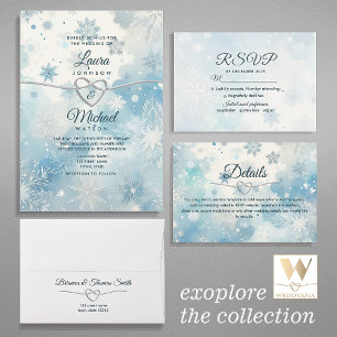 Carte D'accompagnement Winter Wonderland Détails du Mariage