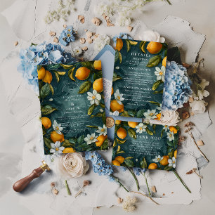 Cartons Réponse Mariage Botanique de la FRESH Lemon Grove