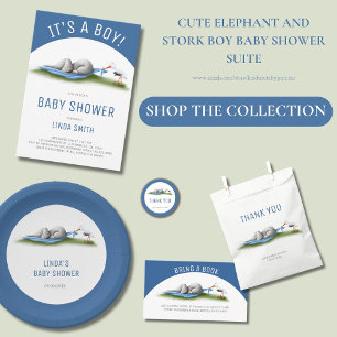 Carte D'accompagnement Demande de réservation de Baby shower pour garçon 