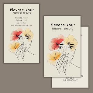 Prospectus 11,4 Cm X 14,2 Cm Grand Ouverture Mini Fleurs Beauté Brochure