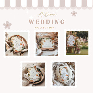 Cartons Réponse Mariage rustique de vignes en automne
