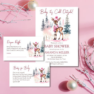 Carte De Remerciements Bébé il fait froid à l'extérieur baby shower bébé 
