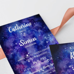 Papier Aquarelle Budget Galaxy Starry Night Script chic