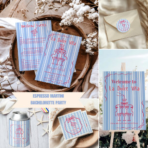 Sticker Rond La Dolce Vita Bachelorette Week-end