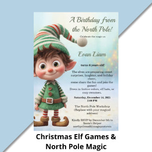 Welkom Elf Feest   Aankomst Viering Noordpool Kaart