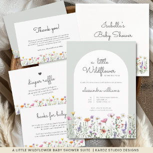 Invitation Une petite fille Wildflower