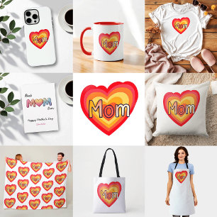 Tablier Cadeau coloré mignon pour maman   Fête des mères