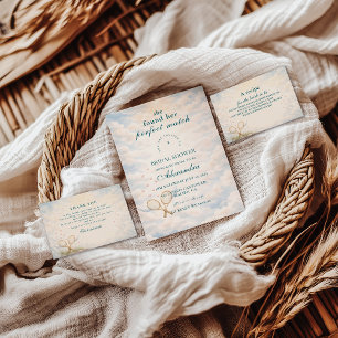 Invitation Tennis de mariage parfait pour une douche de marié