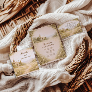 Carte De Remerciements Fleurs de campagne romantiques pour anniversaire