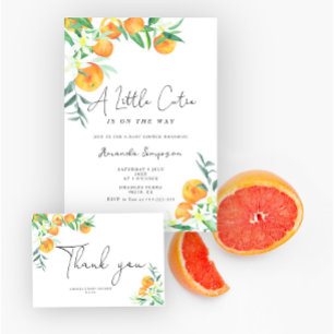 Carte D'accompagnement Oranges aquarelles combien de bonbons sont dans le