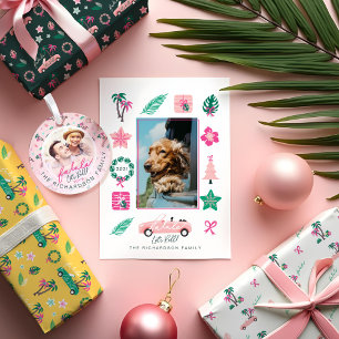 Fun Tropical Christmas Fa la Let's Roll Photo