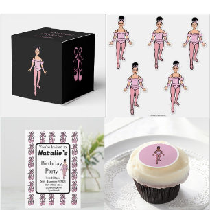 Invitation d'anniversaire de Ballerina #3