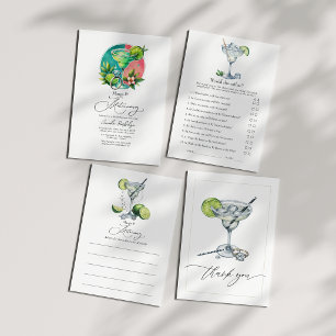 Elegante Margs & Matrimony Bruidsfeest Foto Bedankkaart