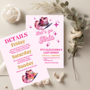 Serviette En Papier Pink Cowgirl Nashville Let's Go Girls Bachelorette