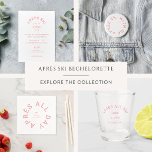 Invitation Après le ski avec la mariée à être Bachelorette Vo