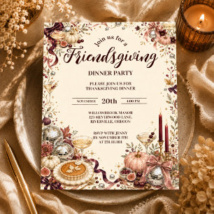 Étiquettes-cadeau Glamour Friendsgiving Disco
