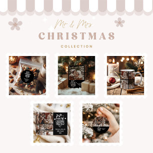 Cartes Pour Fêtes Annuelles 5 Photo Minimaliste Premier Noël Ensemble