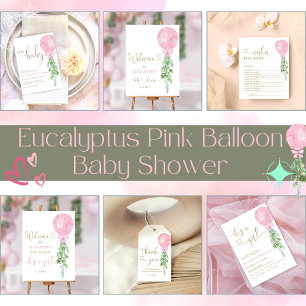 Invitation C'est un Baby shower de ballons rose fille