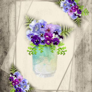 Invitation Mariage de panneaux géométriques rustiques élégant