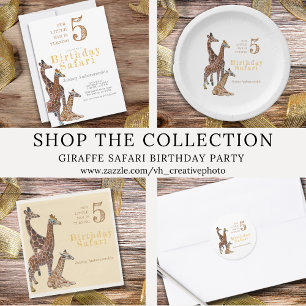 Giraffe Verjaardagssafari Servet