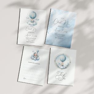 Carte De Remerciements Cloud 9 Baby shower