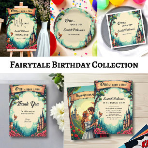 Serviette En Papier Woodland Enchanted Forest Fairytale 1er anniversai