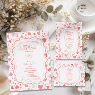 Carte D'accompagnement Chérie Valentine's Day Baby Diapper Raffle