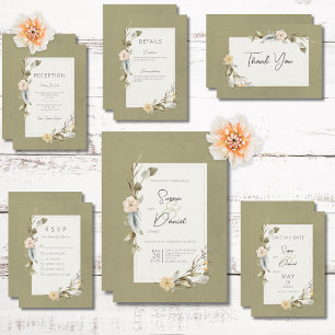 Invitation Mariage de l'échelle de  d'armature de bois séché