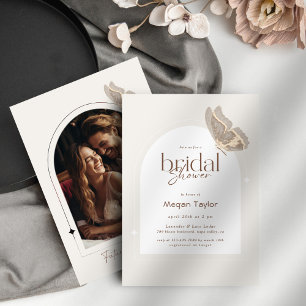 Het moderne minimalistische Beige Butterfly Vrijge Wandkleed