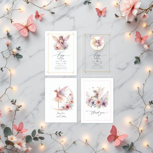 Invitation Fairy Premier 1er anniversaire fête