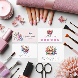 Chic Watercolor Nail Salon Certificat cadeau