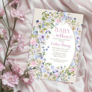 Serviette En Papier Fleur sauvage de printemps coloré Meadow Baby show