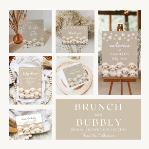 Little Lamb Baby shower Luier Raffle Informatiekaartje