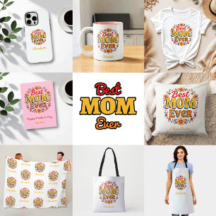 Tablier Meilleure maman jamais   Couronne florale   Fête d