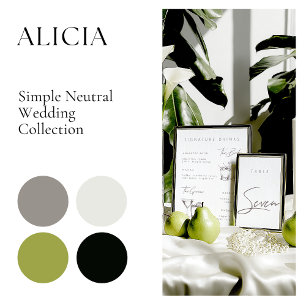 Élégant minimaliste blanc Faire-part de mariage mo