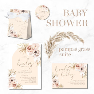 Papier Budget Pampas Grass Boho Baby shower bohème