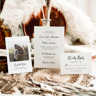 Carte Postale Faire-part Photo douce et lunatique   Code QR Enregistrer La 