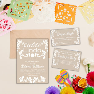 Invitation Boho Cielito Lindo Baby shower mexicain