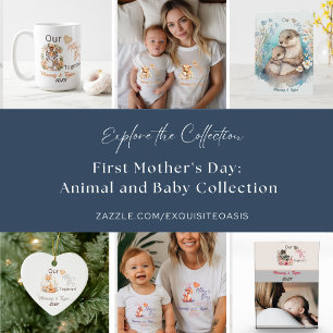 T-shirt Maman Matching Bear Our First Mother's Day Togethe