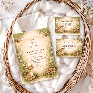 Serviette En Papier Fête de naissance Bébé Cerf Conte de Fées