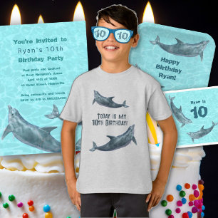 Invitation Dauphin Anniversaire Piscine pour enfants été