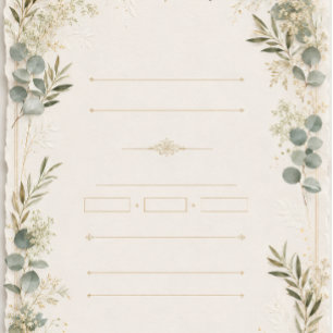 Invitation Carton d'invitation de mariage de luxe – style ivo