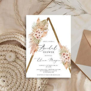 Invitation Palmier séché du désert Feuilles Pampas Grass Arch